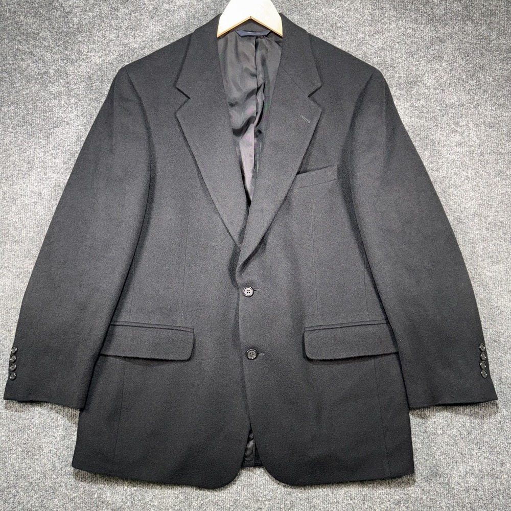 Brooks Brothers Blazer Men's 41 Regular Black 100% Camel Hair Vintage USA Made